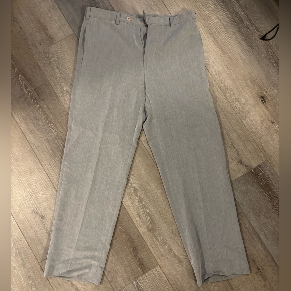 Classic Men's Light Gray Dress Trousers